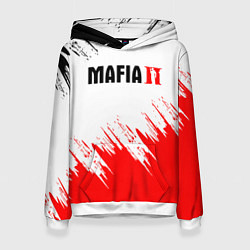 Толстовка-худи женская Mafia 2 Мафия, цвет: 3D-белый
