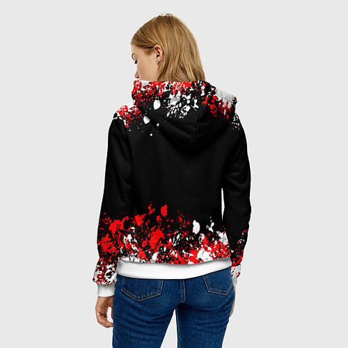 Женская толстовка Powerwolf брызги красок / 3D-Белый – фото 4