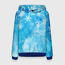 Женская толстовка Новогодние снежинки