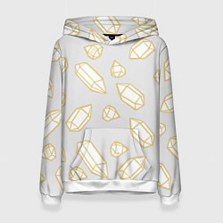 Толстовка-худи женская URAL Crystal, цвет: 3D-белый