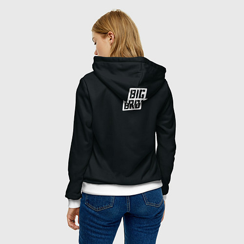 Женская толстовка Большой братан / 3D-Белый – фото 4