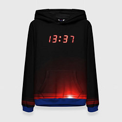 Толстовка-худи женская 1337 Elite, цвет: 3D-синий
