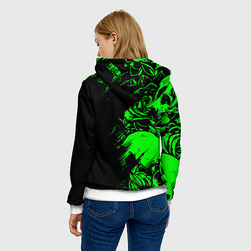 Женская толстовка Сабатон sabaton черепа / 3D-Белый – фото 4