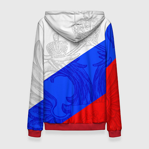 Женская толстовка RUSSIA - SPORTWEAR - ТРИКОЛОР / 3D-Красный – фото 2