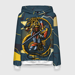 Женская толстовка Самурай с драконом