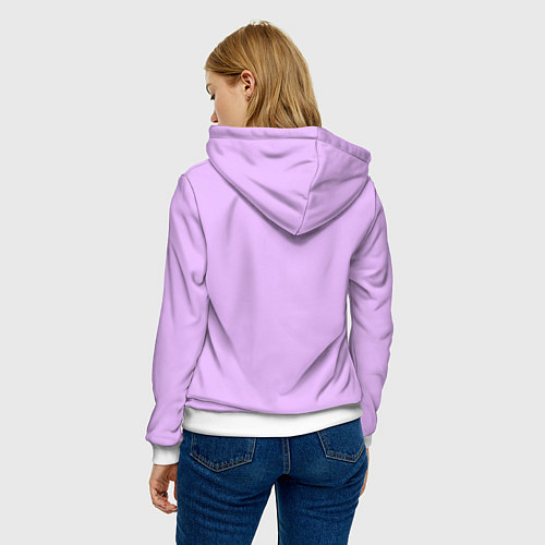 Женская толстовка РАЗНАЯ КИССИ МИССИ KISSY MISSY / 3D-Белый – фото 4