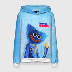 Толстовка-худи женская Скромный Хаги Ваги, цвет: 3D-белый