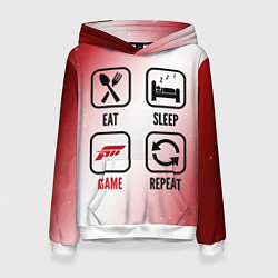 Женская толстовка Eat Sleep Forza Horizon Repeat