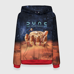 Женская толстовка Dune: Spice Wars песчаные дюны и рука с базой
