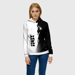 Толстовка-худи женская ГРОТ GROT, цвет: 3D-белый — фото 2