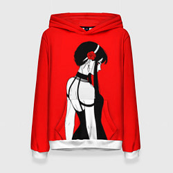 Толстовка-худи женская Spy x Family Йор Форджер, цвет: 3D-белый