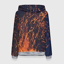 Женская толстовка Искры от пламени