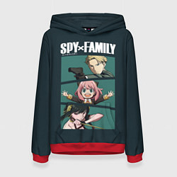 Женская толстовка SPY X FAMILY СЕМЬЯ ШПИОНА ЛОЙД, АНЯ, ЙОР