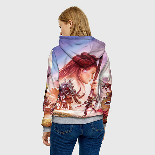 Женская толстовка Horizon Forbidden West / 3D-Меланж – фото 4
