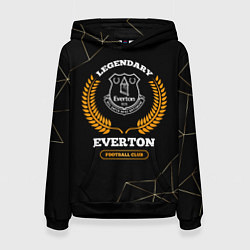 Женская толстовка Лого Everton и надпись Legendary Football Club на