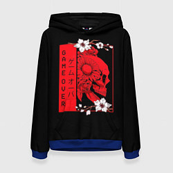 Женская толстовка Игра Окончена Красный Череп