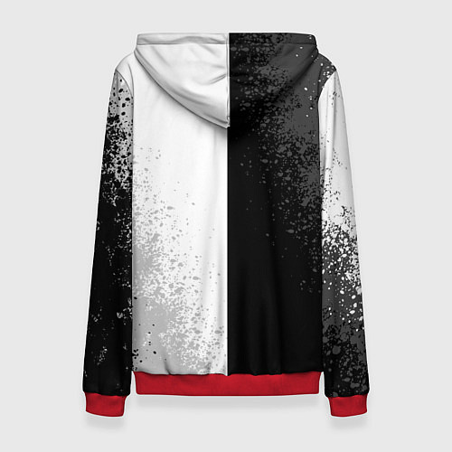 Женская толстовка FAIRY TAIL BLACK AND WHITE LOGO / 3D-Красный – фото 2