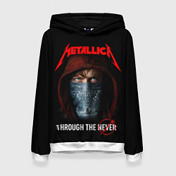 Толстовка-худи женская METALLICA THROUGH THE NEVER, цвет: 3D-белый