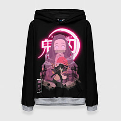 Женская толстовка НЕЗУКО КЛИНОК, РАССЕКАЮЩИЙ ДЕМОНОВ NEZUKO