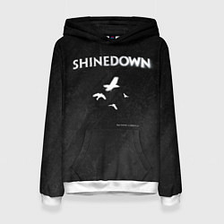 Толстовка-худи женская The Sound of Madness Shinedown, цвет: 3D-белый