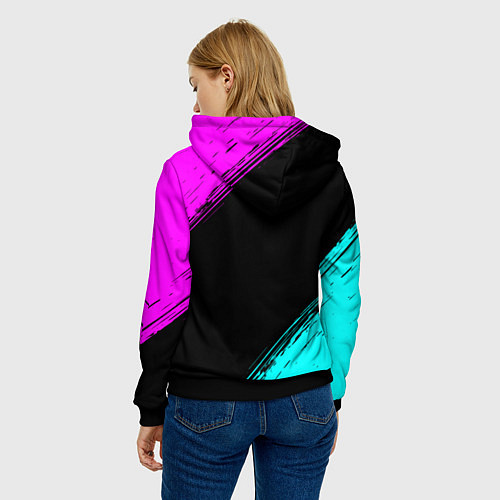 Женская толстовка Виктория Россия / 3D-Черный – фото 4