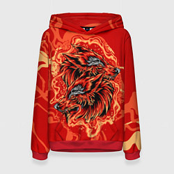 Женская толстовка Огненные лисы