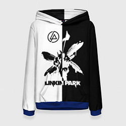 Женская толстовка Linkin Park логотип черно-белый