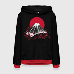 Женская толстовка Гора Фудзи Цветение сакуры