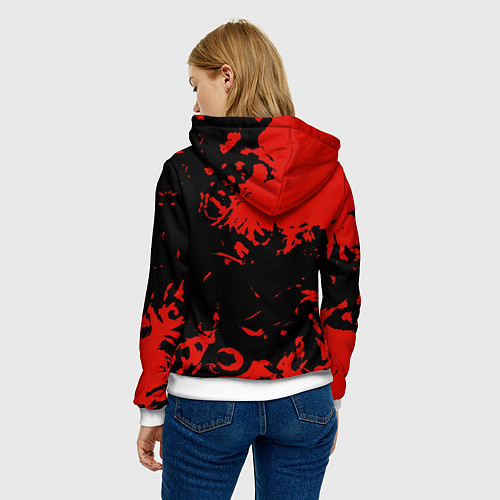Женская толстовка Love is war Госпожа Кагуя Синомия / 3D-Белый – фото 4