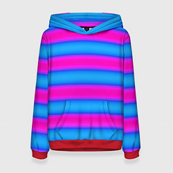 Женская толстовка Striped pattern яркий неоновый полосатый узор