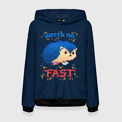 Женская толстовка Little Sonic gotta go fast