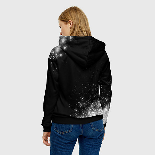 Женская толстовка Группа Linkin Park и Рок Кот / 3D-Черный – фото 4