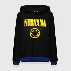 Толстовка-худи женская NIRVANA соты, цвет: 3D-синий