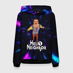 Женская толстовка Hello Neighbor Привет сосед Бегущий сосед