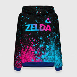 Женская толстовка Zelda Neon Triforce