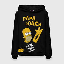 Женская толстовка Papa Roach, Гомер Симпсон