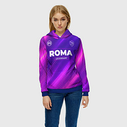 Толстовка-худи женская Roma Legendary Sport Grunge, цвет: 3D-синий — фото 2