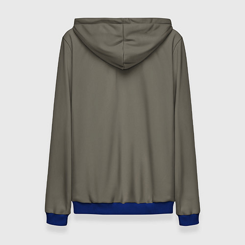 Женская толстовка Жирафы в тропиках / 3D-Синий – фото 2