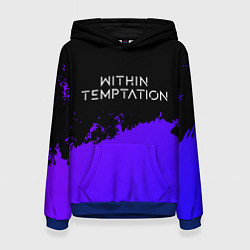 Женская толстовка Within Temptation Purple Grunge