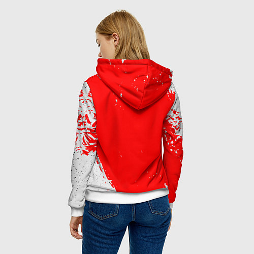 Женская толстовка ИДИ КО МНЕ ОБНИМУ / 3D-Белый – фото 4