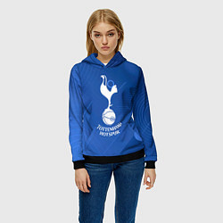 Толстовка-худи женская Tottenham hotspur SPORT, цвет: 3D-черный — фото 2