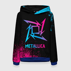 Женская толстовка Metallica - neon gradient