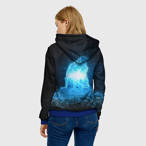 Женская толстовка STALKER Монолит / 3D-Синий – фото 4