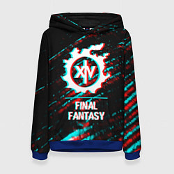 Женская толстовка Final Fantasy в стиле glitch и баги графики на тем