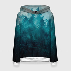 Женская толстовка Темный хвойный лес