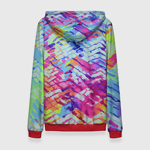 Женская толстовка Барт Симпсон в тёмных очках считает бабло / 3D-Красный – фото 2