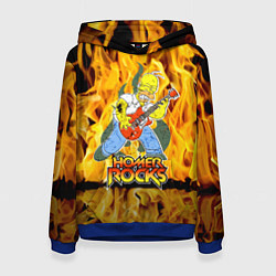 Женская толстовка Гомер Симпсон - соло на гитаре!