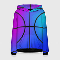 Женская толстовка Градиентный баскетбольный мяч