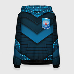 Женская толстовка Russia abstract blue