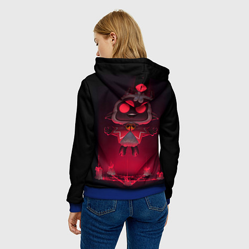 Женская толстовка Cult of the Lamb - Ритуал / 3D-Синий – фото 4